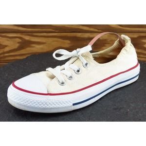 Converse All Star Women Sz 6 M‎ Beige Lace Up Low Top Fabric Shoe 537084f